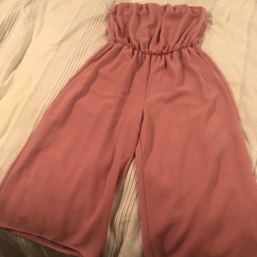 Strapless Jumpsuit Romper